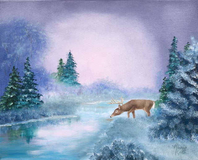 “Winter Wonderland” - Oil on canvas digital print 20”x 16”