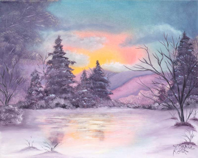 “Morning Glisten” – Oil on canvas digital print 20”x 16”